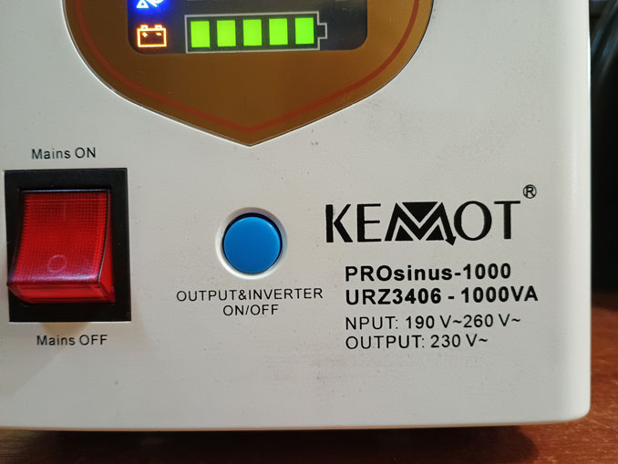 Ремонт ИБП Kemot PROsinus-1000 URZ3406-1000VA