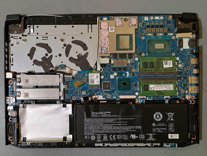 Ремонт Acer Nitro 5 AN515-54-56SU. Замена кулеров