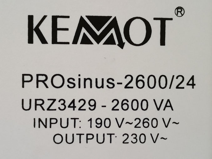 Ремонт Kemot PROsinus-2600/24 UR23429-2600VA