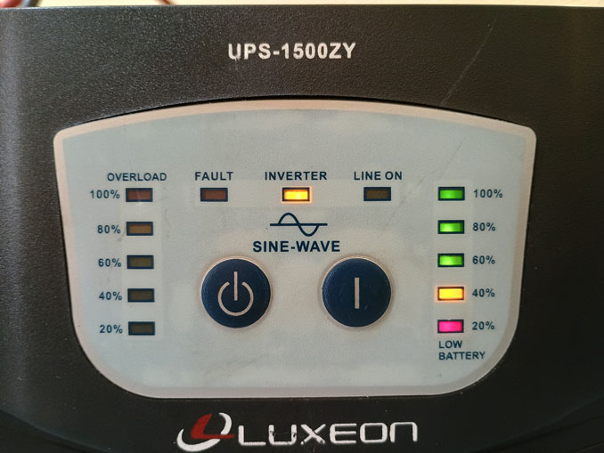 Ремонт Luxeon UPS-1500ZY. Встречное напряжение