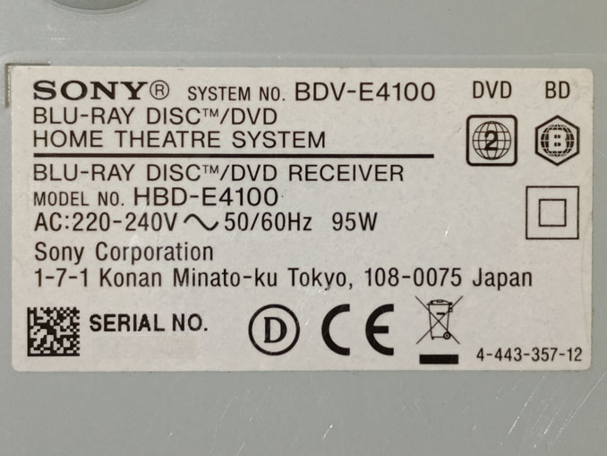 Ремонт Sony BDV-E4100. Protect Push Power