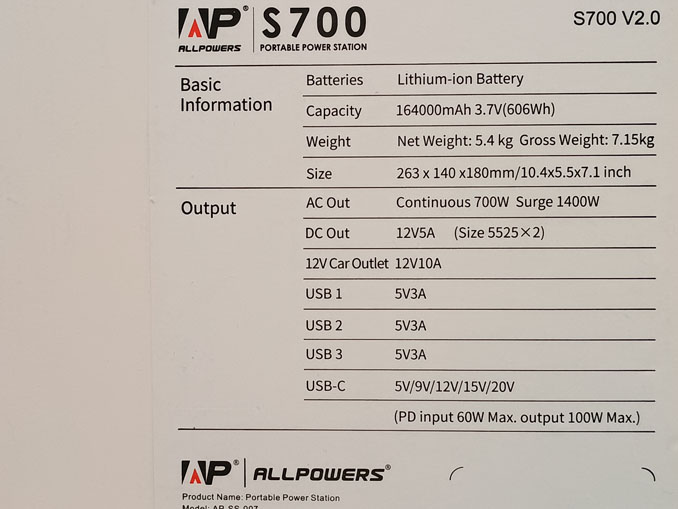 Ремонт Allpowers S700 V2.0 (AP-SS-007). Не включается