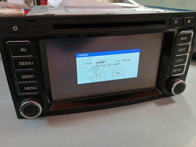 Прошивка PMS VTO-7534 Touareg. AUNAME not Found!